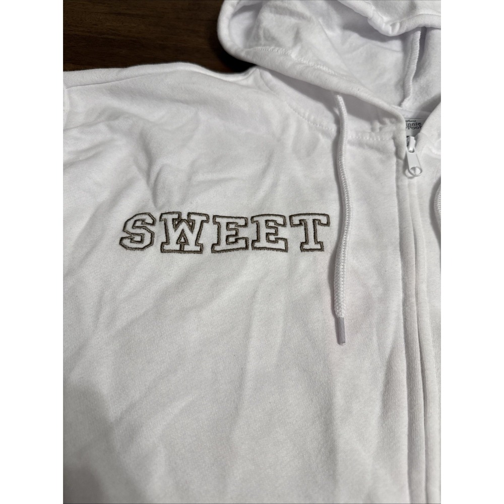 Disney‎ Winnie The Pooh Licensed Zip Up Hoodie Sweatshirt Embroidered Size Large - Picture 6 of 11